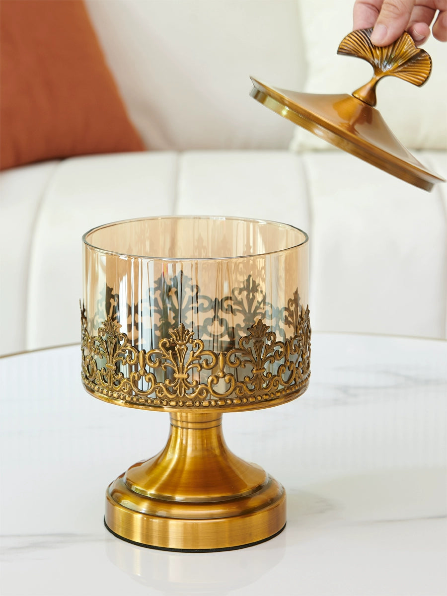 ORNAMENTACAO DE MESA TIGELA GOLD