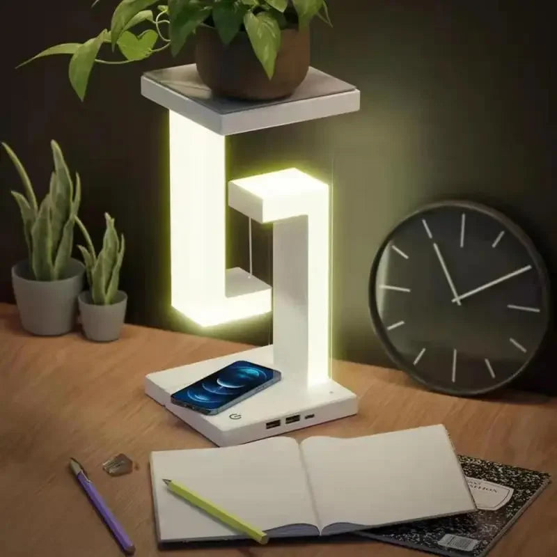 LED Table Lamp Suspended Anti-Gravity Wireless Charging CASAIMPERIO